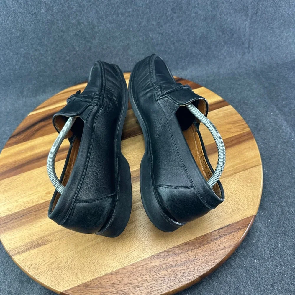 Allen Edmonds Milano Tassel Loafers Black Men's Shoes Size 12EE Made In Italy